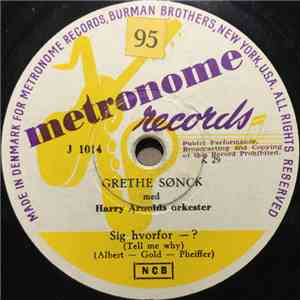 Grethe Sønck, Harry Arnolds Orkester - Sig Hvorfor - ? / Hvis Engang  download free