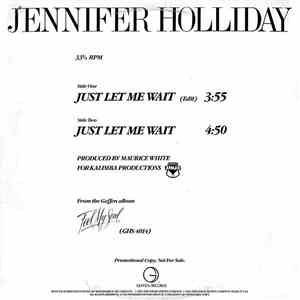 Jennifer Holliday - Just Let Me Wait download free