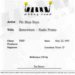 Pet Shop Boys - Somewhere (Radio Promo) download free