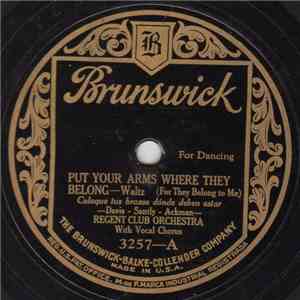 Regent Club Orchestra - Put Your Arms Where They Belong / Cheritza download free
