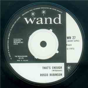 Rosco Robinson - That's Enough / One More Time download free
